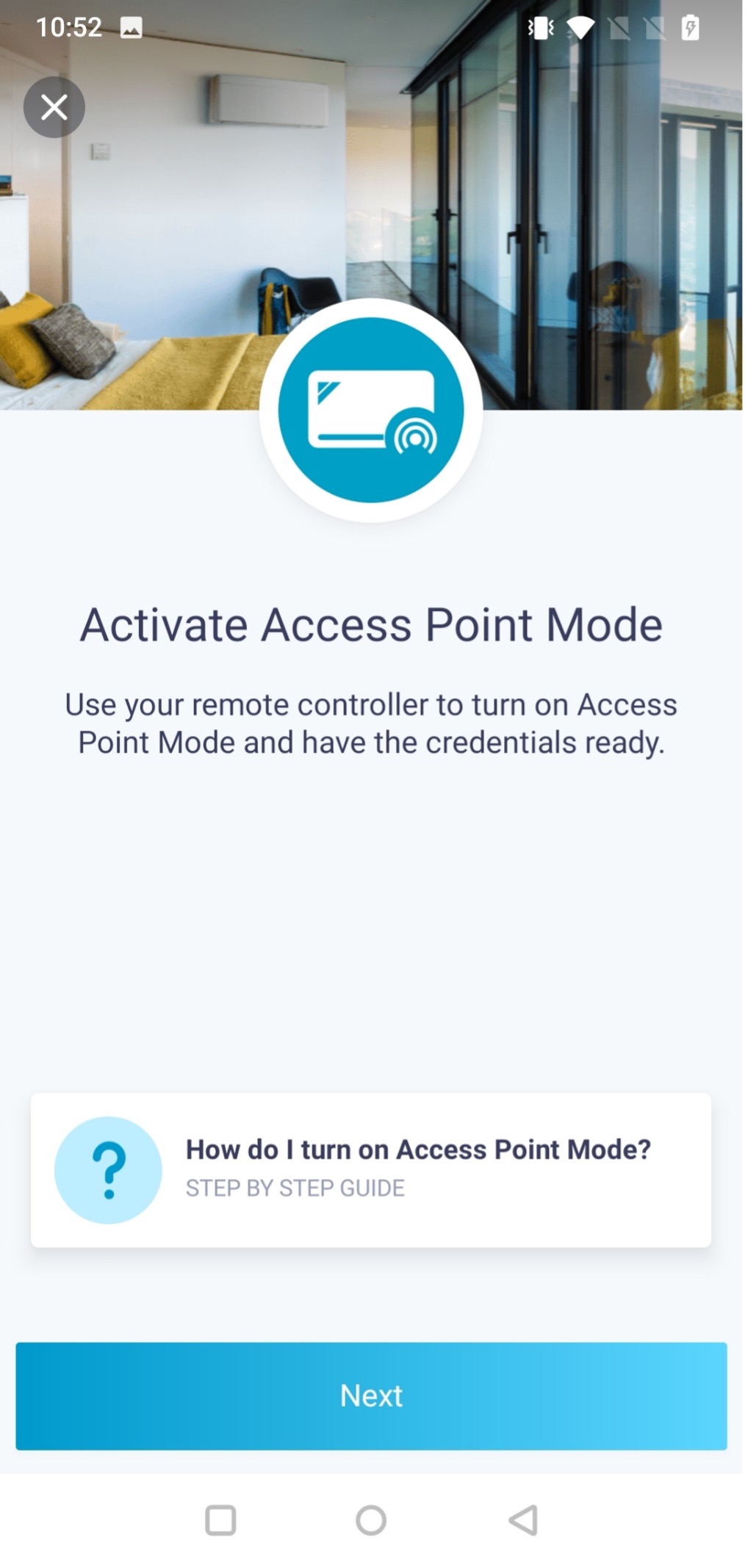 ONECTA activate access point made